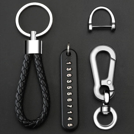 Emergency phone number keychain