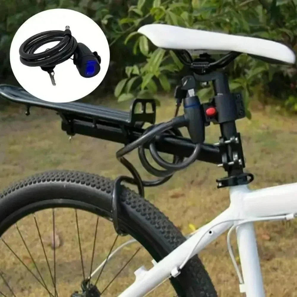 Heavy Duty Coil Bike Chain Lock with 2 Keys