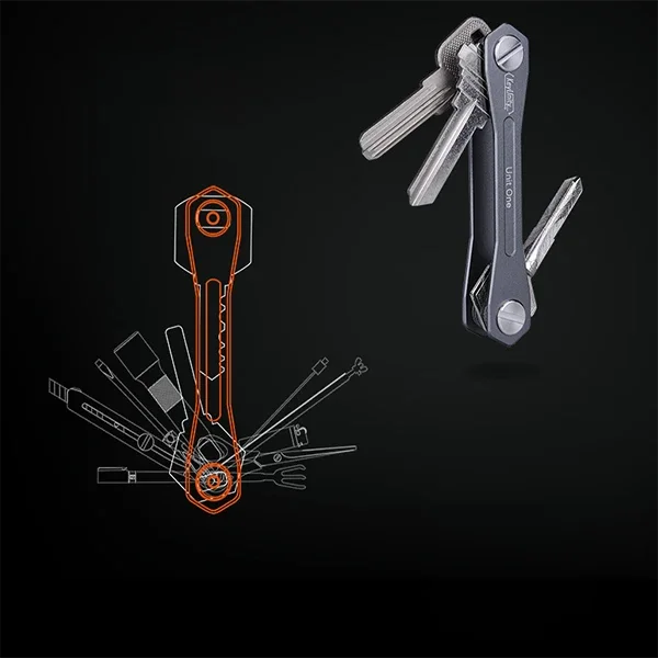 Compact Aluminum Multi-Key Organizer Clip