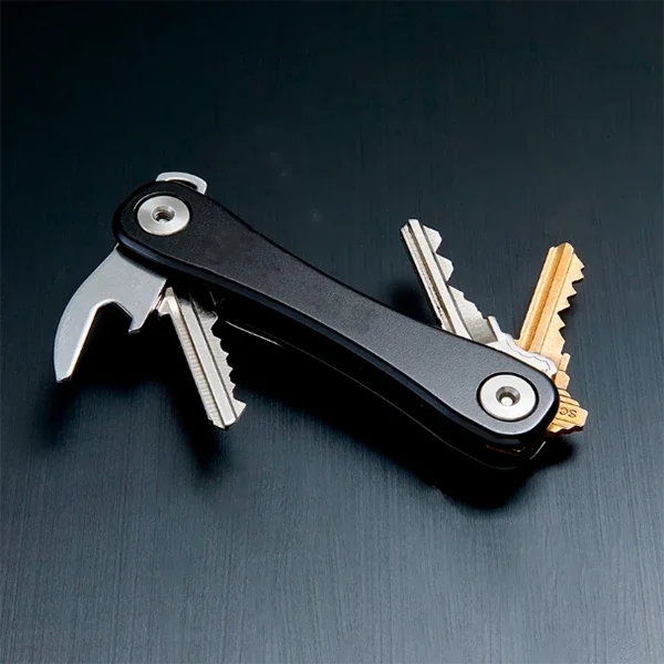 Compact Aluminum Multi-Key Organizer Clip