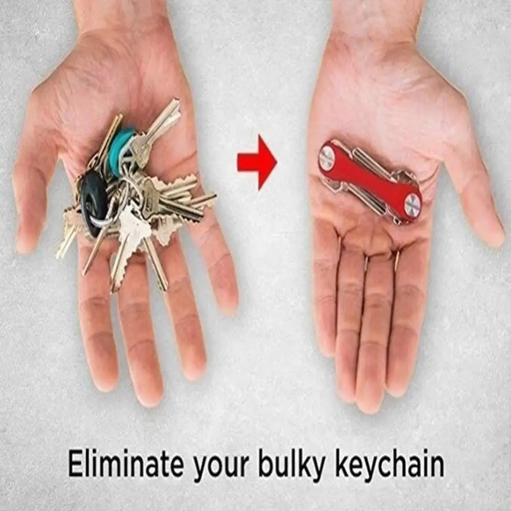 Compact Aluminum Multi-Key Organizer Clip