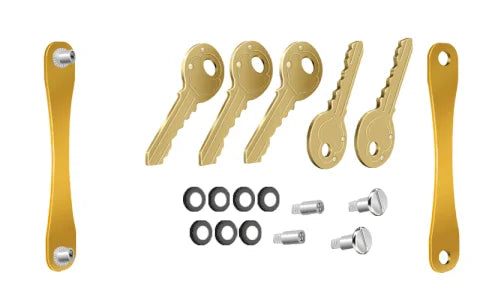 Compact Aluminum Multi-Key Organizer Clip