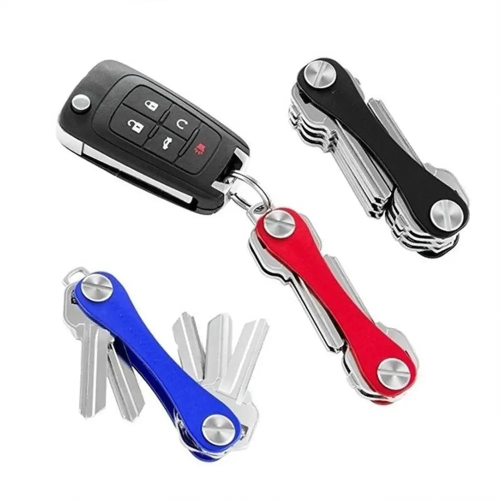 Compact Aluminum Multi-Key Organizer Clip