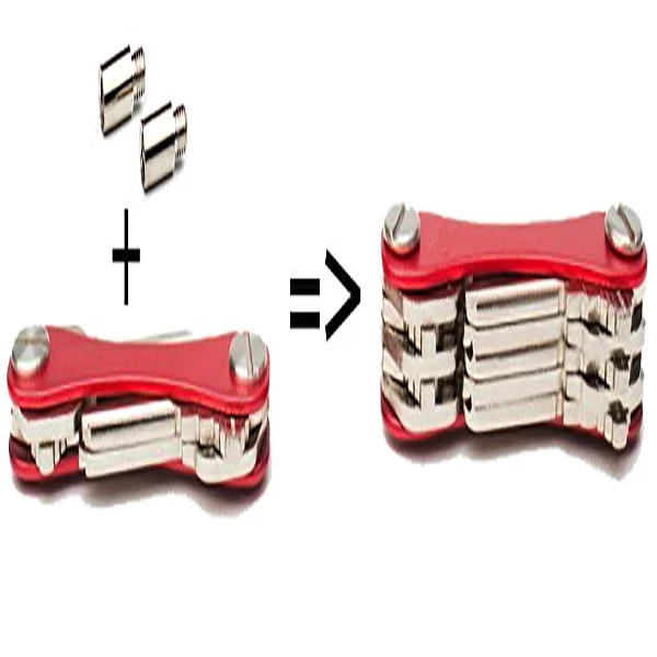 Compact Aluminum Multi-Key Organizer Clip
