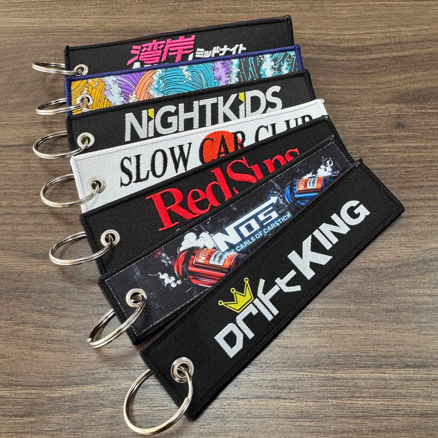 Initial D Club Embroidery Key Tags