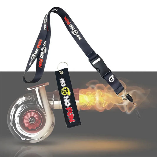 JDM Turbo Embroidered Neck Lanyard or Keychain