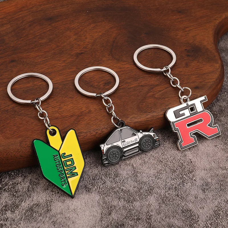 GTR, AE86, JDM Car Charm Metal Keychain