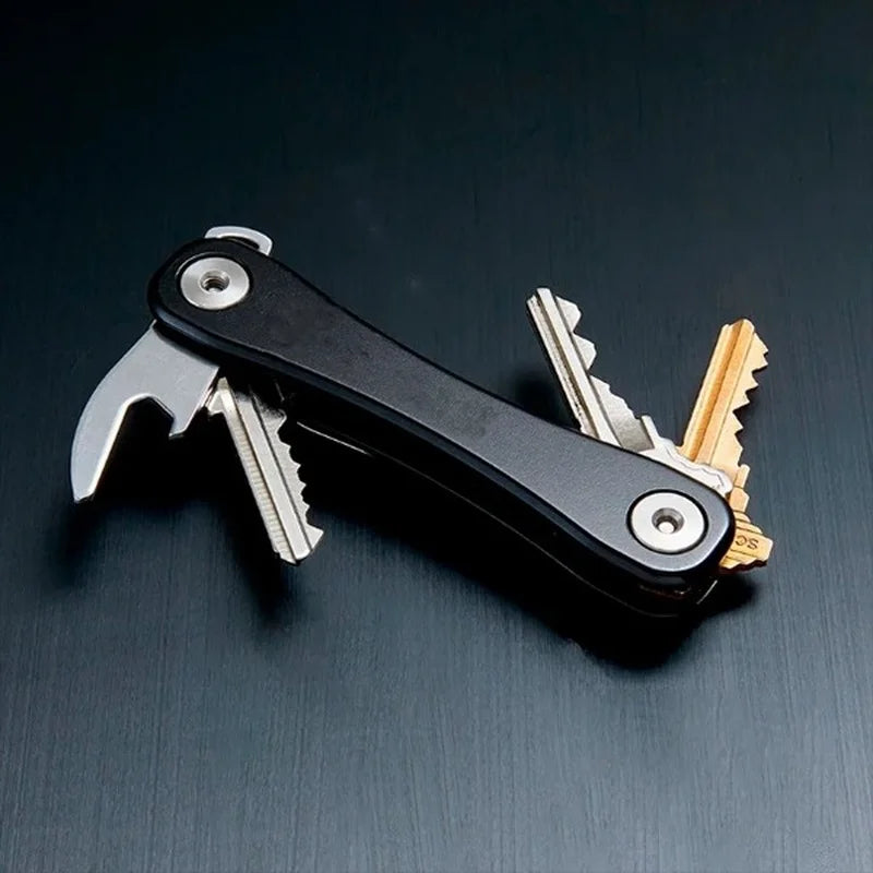 Compact Aluminum Multi-Key Organizer Clip