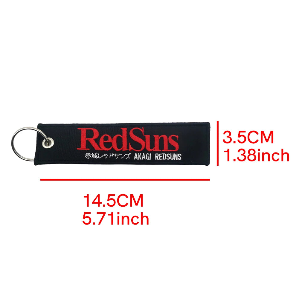 Initial D Club Embroidery Key Tags