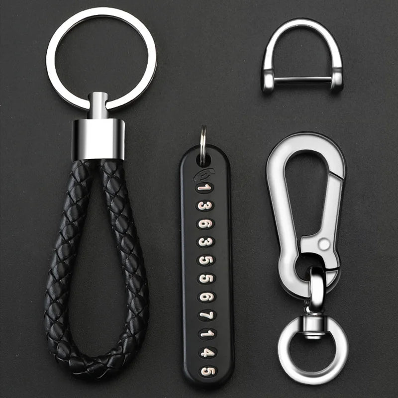 Emergency phone number keychain