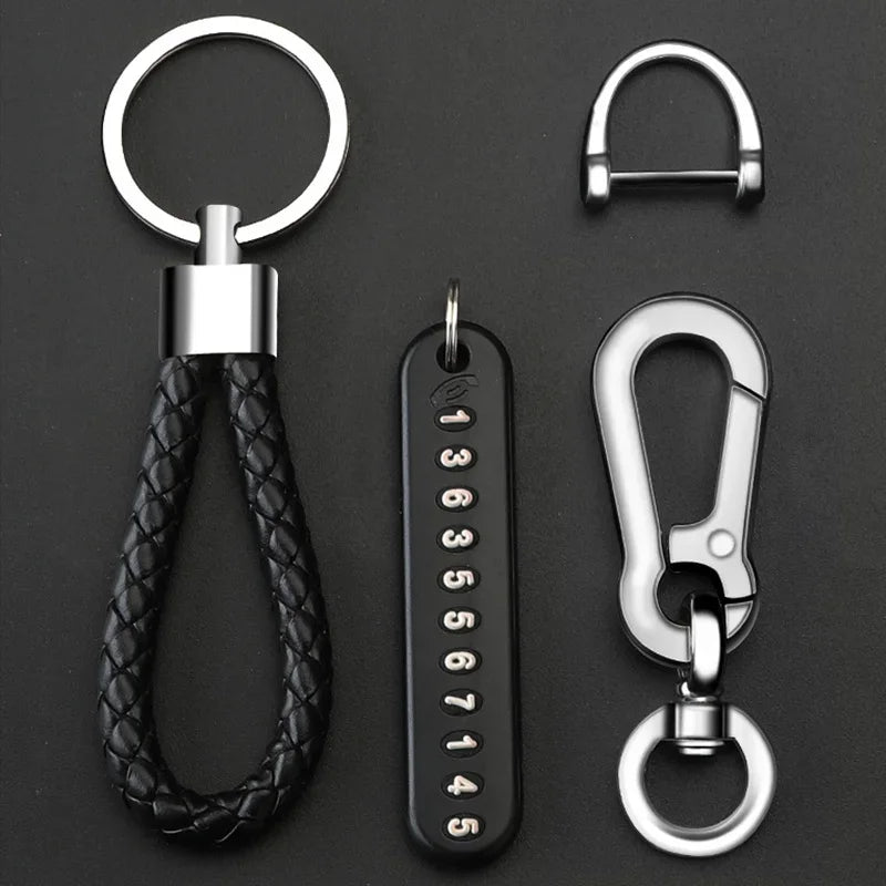 Emergency phone number keychain
