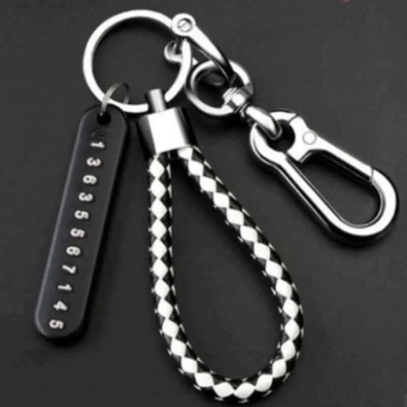 Emergency phone number keychain
