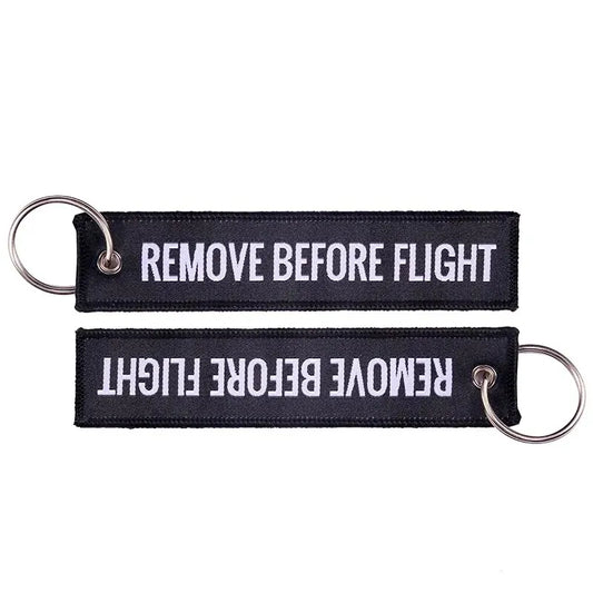 Funny Flying Embroidery Key Tag
