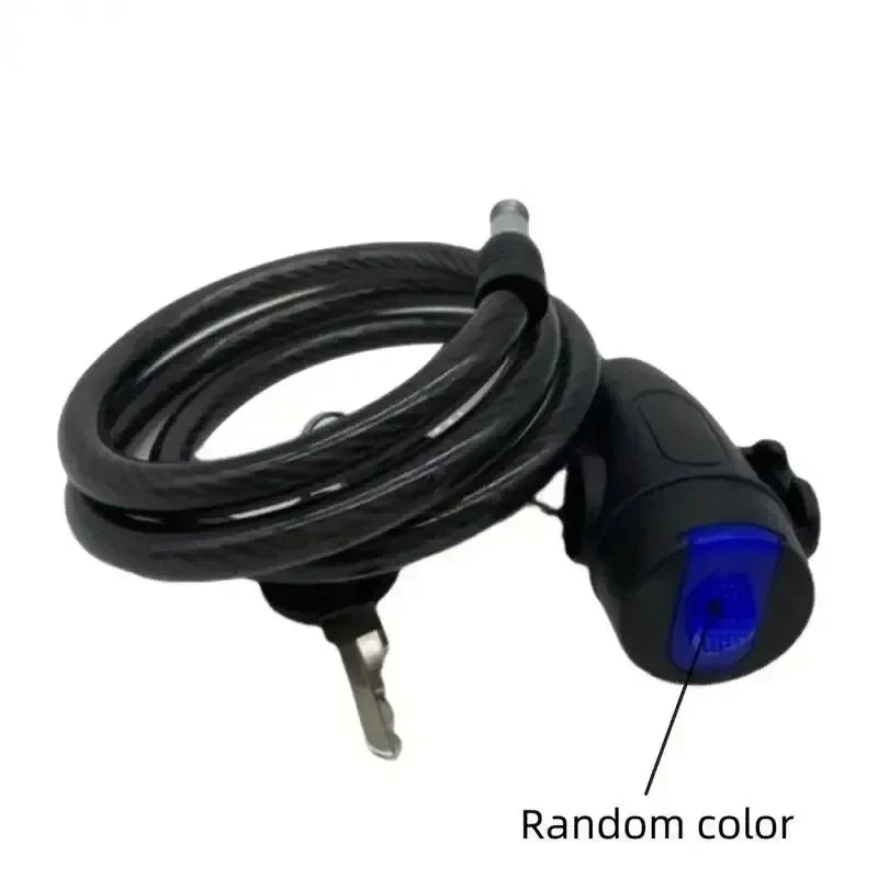 Heavy Duty Coil Bike Chain Lock with 2 Keys