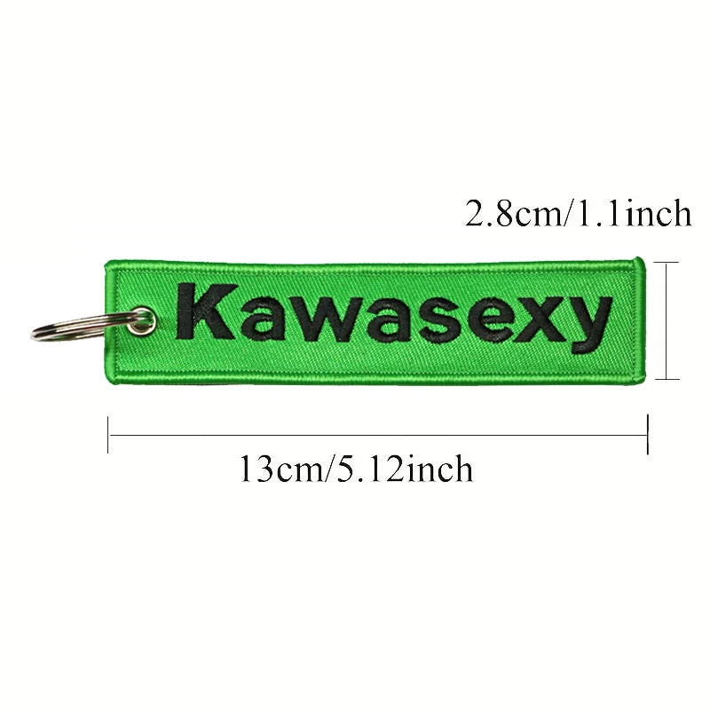 Kawasexy Double-Sided Embroidery Keychain