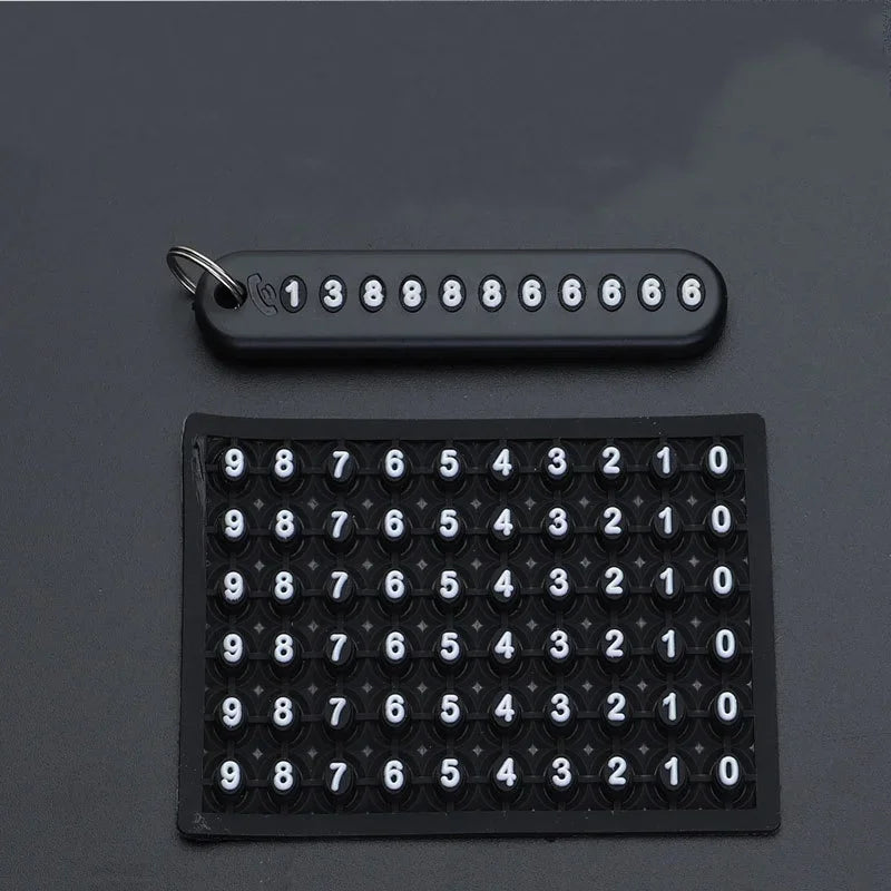 Emergency phone number keychain