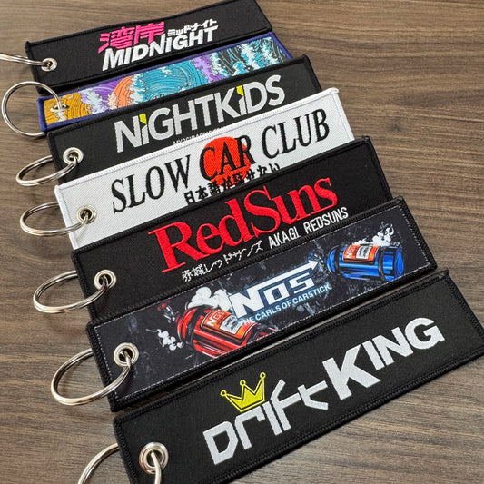 Initial D Club Embroidery Key Tags