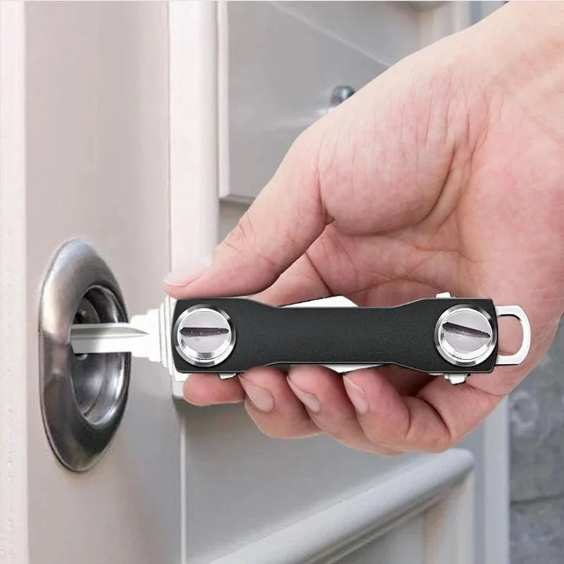 Compact Aluminum Multi-Key Organizer Clip
