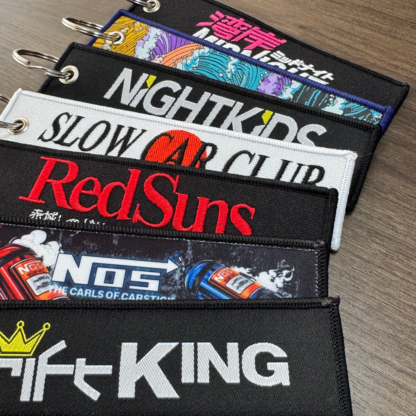 Initial D Club Embroidery Key Tags